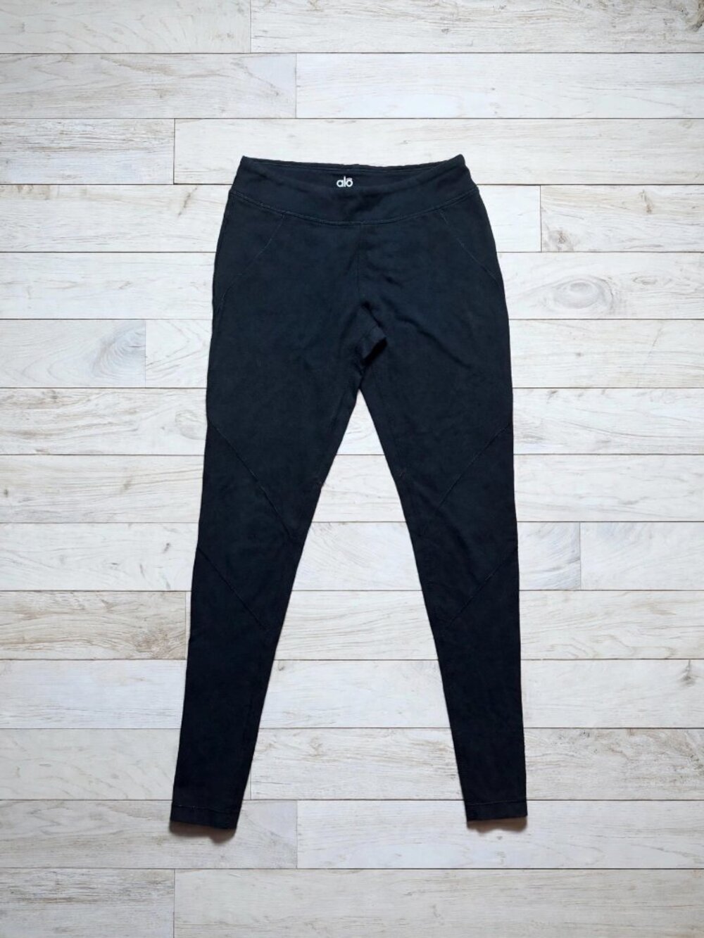 Alo Yoga Black Snap-Ankle Leggings XS